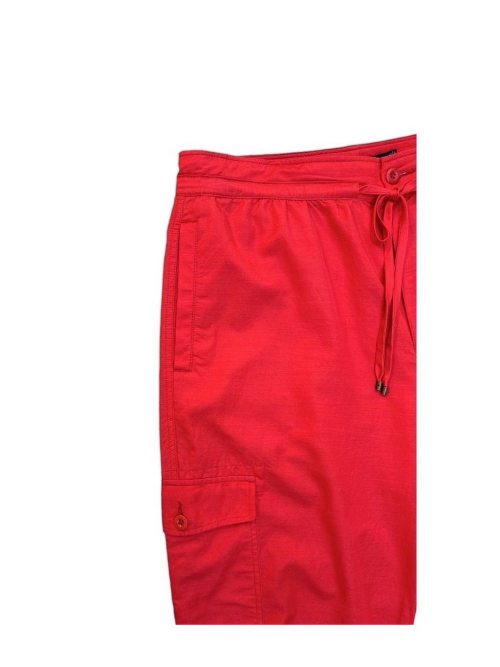 LAUREN Ralph Lauren Women's Cropped Cotton-Blend Cargo Pants size 18 - Picture 4 of 10